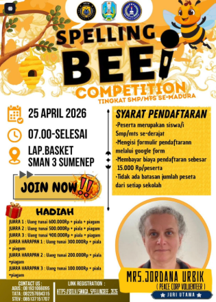 Spelling Bee 2026 SMAN 3 Sumenep Hadir Lebih Istimewa, Volunteer Peace Corps AS Jadi Juri Utama