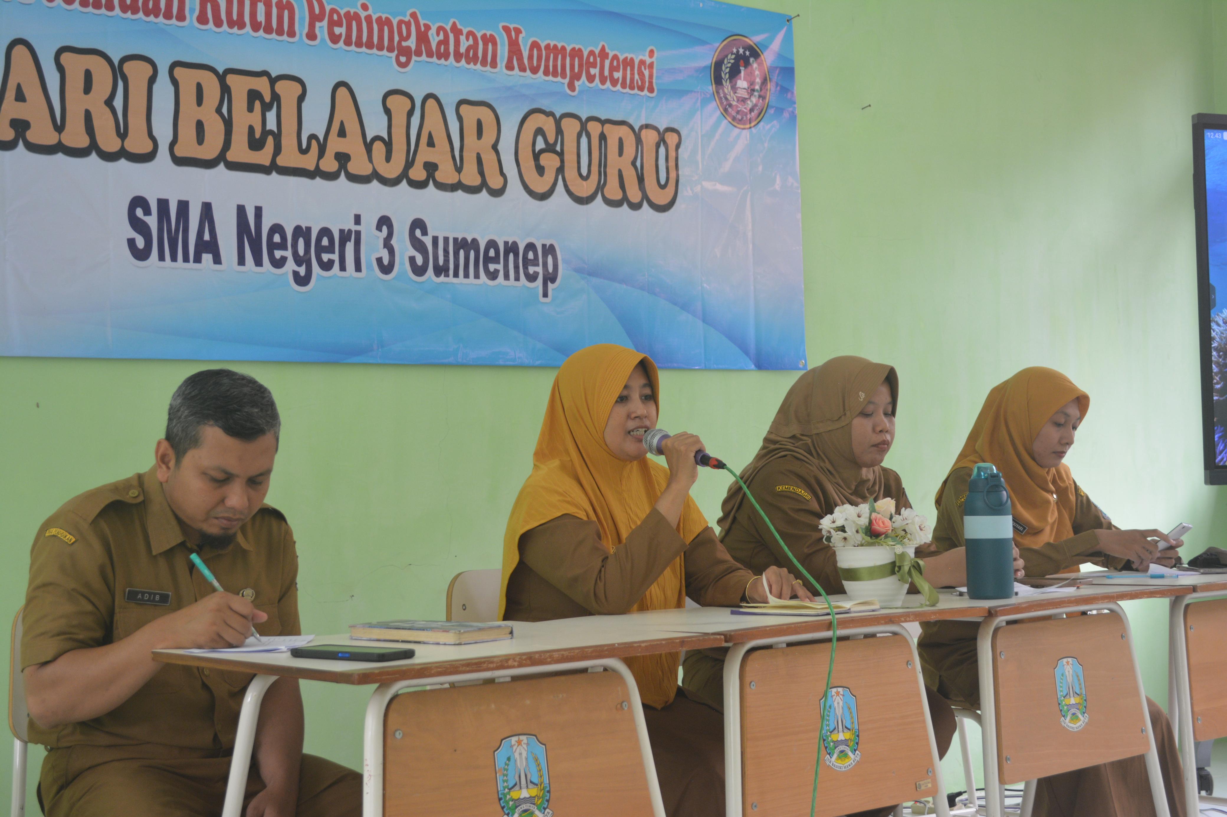 SMAN 3 Sumenep Gelar “Hari Belajar Guru” untuk Tingkatkan Kompetensi dan Literasi Digital Pendidik